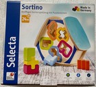 Selecta Kleinkindspiel Sortina Sortierbox Puzzlesteine Holzspielzeug Neu 62066