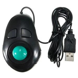 Finger Handhold 4DB Trackball Mouse Wired Mice Thumb Control For PC Computer - Picture 1 of 6