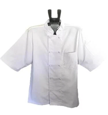 Rafael Unisex Cool Breeze Short Sleeve Double-Breasted Chef Coat Jacket Kitchen - Image 1 of 4