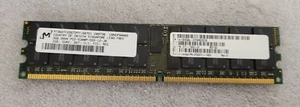 MICRON 2Gb PC2-5300 DDR2-667MHz 240p DIMM Dual Rank Memory MT36HTF25672PY-667D1 - Picture 1 of 2