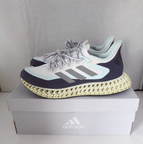 Scarpe da corsa donna Adidas 4dfwd 2 bianche blu grigie nuove senza scatola autentiche taglia 9 M