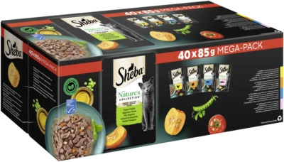 40x85g Sheba Katzenfutter Nassfutter Natures Collection in Sauce Feine Vielfalt - Bild 1 von 4