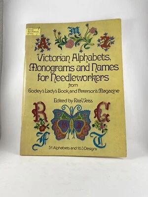 Victorian Alphabets, Monograms And Names For Needleworkers Dover Needlework - Image 1 of 2