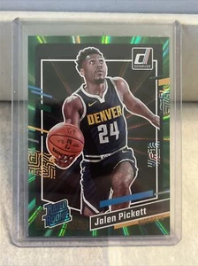 2023-24 Jalen Pickett Panini Donruss Holo Green Laser Rated Rookie #217 Nuggets - Picture 1 of 2
