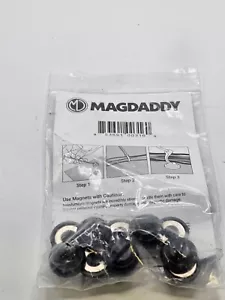 ( QTY 10 ) Mag Daddy 62411 Black Magnetic Small Cable Tie Mount - Picture 1 of 5