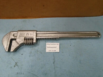 Diamond Horseshoe Logo EE. UU. C715 Grande Ajustable 15" Mandíbula Lisa Mono Llave G104 Foto 1 de 4