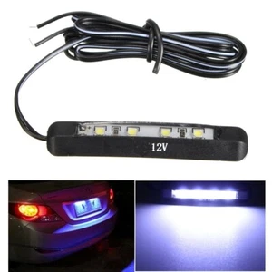 For Car Motorcycle 4LED License Plate Light Rear Tail Light 12V Tiny Lamp White - Bild 1 von 10