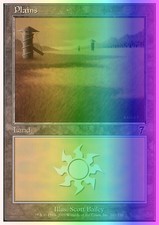 Magic the Gathering MTG Plains (341) Seventh Edition   LP FOIL