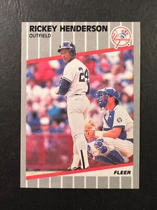 1989 Fleer Rickey Henderson #254