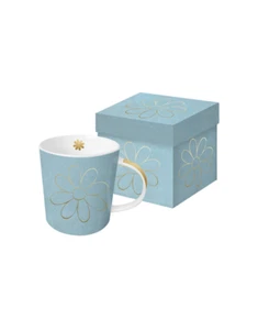 PPD Trend Tasse Blume blau Design mit Gold Finish Geschenkbox Becher Neu in OVP - Bild 1 von 12