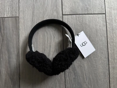 UGG KIDS CLASSIC SHEEPSKIN EARMUFFS, BLACK , NWT, ONE SIZE - Image 1 of 2