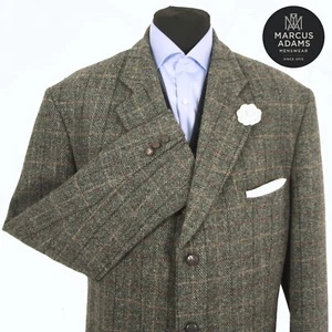 Harris Tweed Jacket Blazer 50R Country Windowpane Check Hacking Hunting Sports - Picture 1 of 12