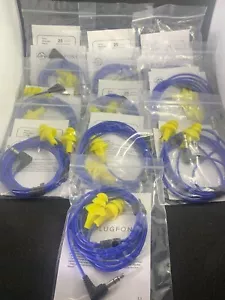 Plugfones Basic Earplugs with Earbuds Hybrid Noise Reducing Earphones 10 PACK - Picture 1 of 7
