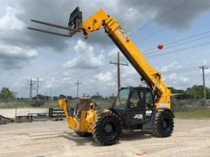 2017 JCB 512-56 56' 12000 lbs Telescopic Reach Forklift Cab Telehandler bidadoo - Picture 1 of 12
