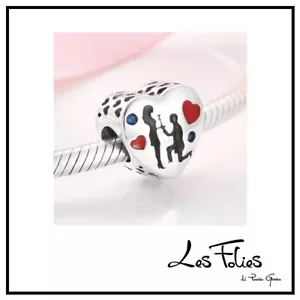 Charm Coppia Innamorati in argento 925 - Les Folies (Modello Pandora) - Foto 1 di 8