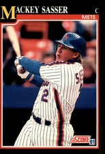 1991 Score New York Mets Baseball Card #307 Mackey Sasser