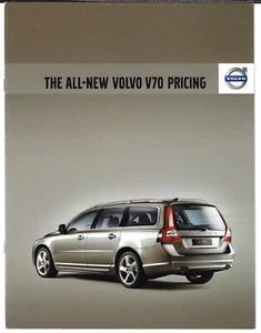 Volvo V70 Specifications 2007-2008 UK Market Brochure SE, SE Lux, SE Sport - Picture 1 of 2