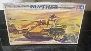 KIT MODELLINO VINTAGE TAMIYA TELECOMANDO MOTORIZZATO PANTHER V TANK SCALA 1/35 - Foto 1 di 3