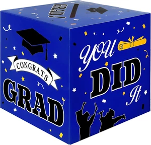 Graduation Card Box, 2025 Graduation Party Decorations, Graduation Box, Graduati - Picture 1 of 12