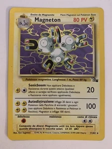 Pokemon Magneton Fossil Holo Italian 11/62 TCG Card LP/NM - Picture 1 of 2