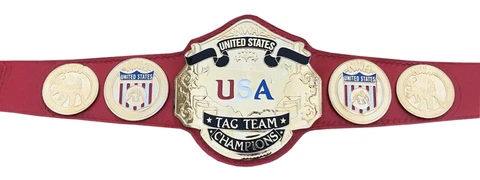 New custom NWA United States US Tag Team Heavyweight Wrestling Championship Belt Cover