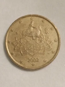 ITALY mint Mark R .. Equestrian Marcus Aurelius..Minted in Rome..50 euro Cent - Picture 1 of 6