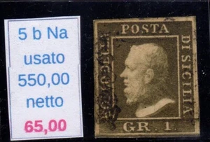 Sicile Effigie De Ferdinand II 1 Grana Rif 5B NA - Picture 1 of 2