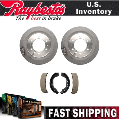 Kit trasero Raybestos tambores de freno y zapatas de freno para Toyota Land Cruiser 1981-1990 Foto 1 de 4