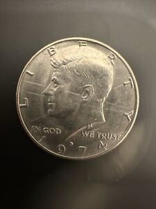 1974 half dollar: Filled in “D” Mint: Accented Hair