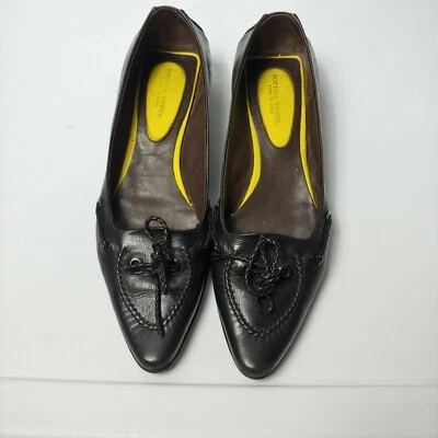 Bottega Veneta Mujer Mocasines Zapatos Planos Cuero Negro UE Talla 37.5 EE. UU. Talla 7 Foto 1 de 4