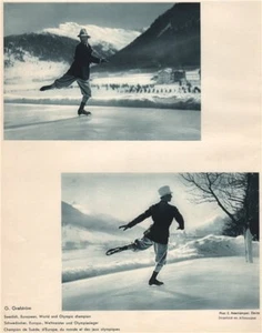 ICE FIGURE SKATING. Gillis Grafström, Davos - Swedish & Olympic Champion 1935 - Picture 1 of 1