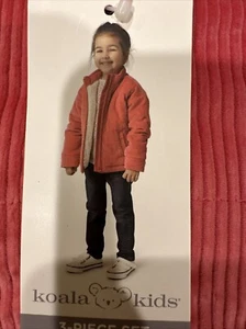 Girls Koala 3-piece Set  Pink Jacket, Jeans & Pink Flower Shirt Size 2T, 3T /NWT - Picture 1 of 7