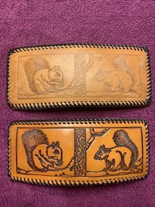 Wallet Bifold Hand Tooled Genuine Leather New Old Stock USA Made Squirrel Choice - Picture 1 of 5