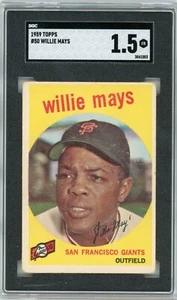 1959 Topps #50 Willie Mays San Francisco Giants HOF SGC 1.5 - Picture 1 of 2
