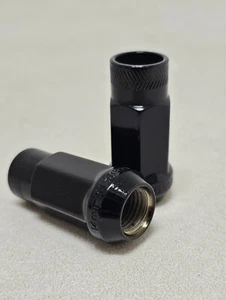 2 x Black GT50 Wheel Nuts M14x1.5 Loose Singles - Picture 1 of 1