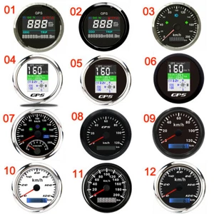 52mm 85mm Digital GPS Kilometerzähler Speedometer Gauge Für Boot Auto - Picture 1 of 65