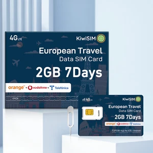 5G 4G LTE International Data SIM Card 2GB 7Days Support 49 Countries & Regions - Picture 1 of 6