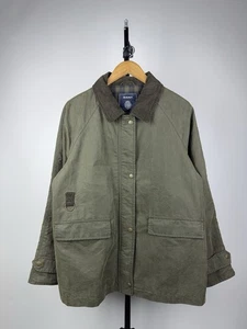 00s Luxury London Cotton GANT Retro Wax Barbour Style Jacket Men’s L Size - Bild 1 von 12