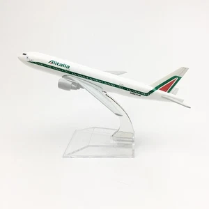 1:400 Alloy Diecast Airplane Model 16cm Alitalia Boeing 777-200ER Collection - Picture 1 of 4