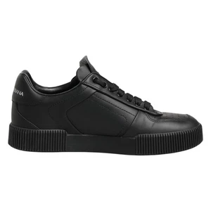 DOLCE & GABBANA Shoes Black MIAMI Calf Low Top Men Sneakers EU42 / US9 750usd - Picture 1 of 9