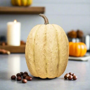 Ragon House Halloween Fall 14" Tall Life Size White Pumpkin - Picture 1 of 7