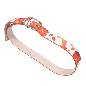 Women Cow Pattern Belt Pu Skinny Waist Band Fashion Punk Waist Decoration - Picture 1 of 12