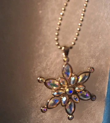 Touchstone by Swarovski Snowflake adjustable Pendant Rhodium Plated - Image 1 of 2