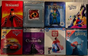 Disney / Pixar Animation 4K UHD / HD Steelbook Movie Collection! 8 Movies! - Picture 1 of 6