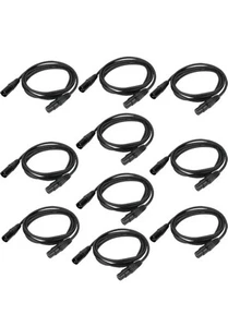 10 Pack 6.5 Ft 3-Pin DMX Cable Signal XLR Connection Stage Light Wire - Picture 1 of 5