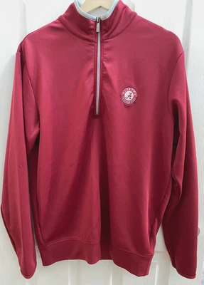 Alabama Crimson Tide 1/4 Zip Long Sleeve Sweatshirt Size Adult Medium - Image 1 of 4