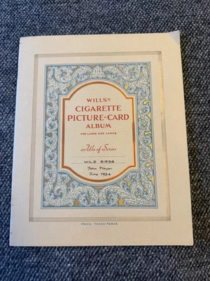 Player’s Wild Birds (1934) Full Set L25 Cigarette Cards In Album - VG+ Excellent - Image 1 of 4