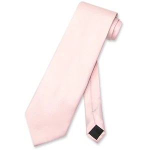Vesuvio Napoli NeckTie Solid PINK Color Mens Neck Tie - Picture 1 of 2