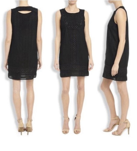 VETEMENTS Abito tubino con occhielli marca Lucky taglia small nero beige senza maniche foderato boho