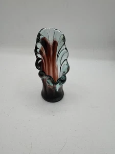 Purple Amethyst Mid Century Vintage Swung glass Vase 5” tall - Picture 1 of 4